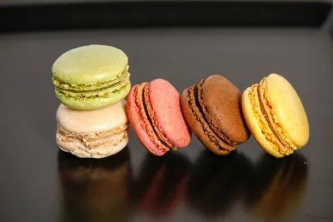 Small macaron multicolor Stock Photos