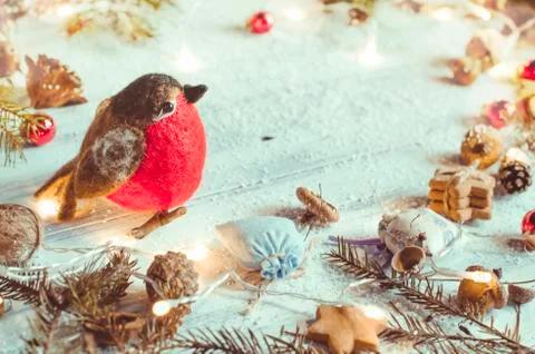 Small magic decor for Christmas Foto stock