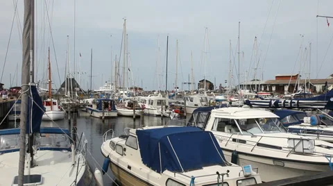 A small marina in Denmark Video stock 40687203