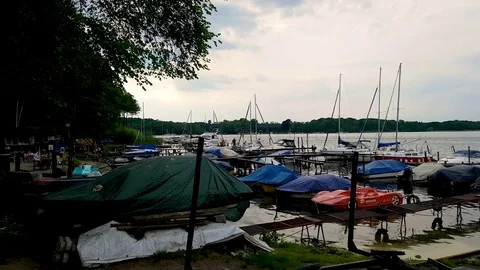 Small Marina Stock Footage 79843483