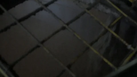 Small matter is falling down into mill Stock Footage 97535435