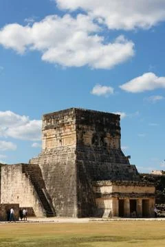 Small Mayan Tower at Chichen Itza Stock Photos