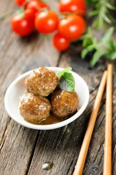 Small meat balls  Stock Photos