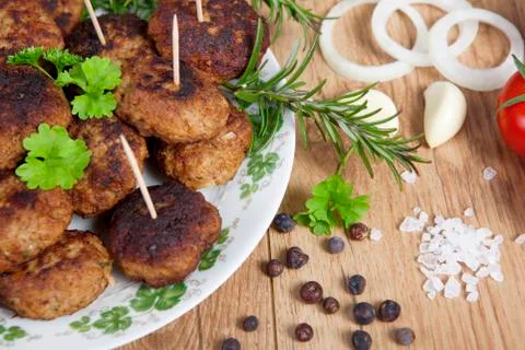 Small meatballs 写真素材