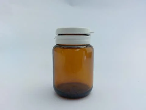 Small medicine bottle Stock Photos