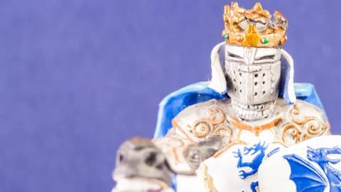 Small medieval knight Stock Photos