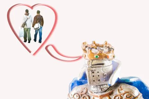 Small medieval knight Stock Photos