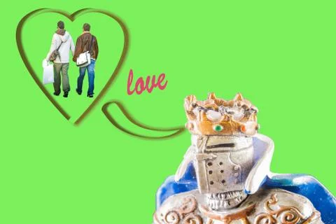 Small medieval knight Stock Photos