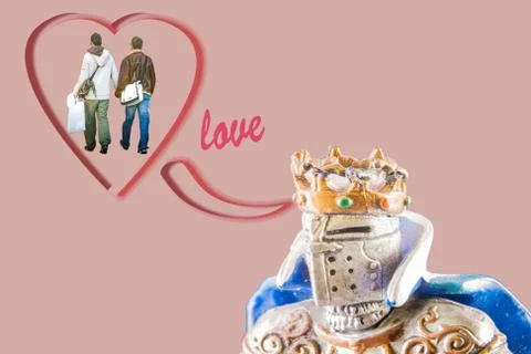 Small medieval knight Stock Photos