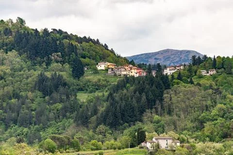Small medieval town Stock Photos