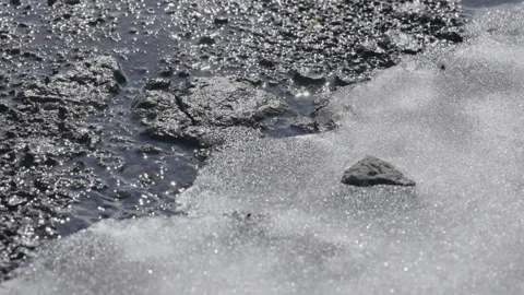 Small Melted Ice Stream Stock Footage 292941754