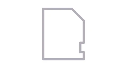 A small memory card, designed for data storage and transfer in electronic d.. 動画素材 334766205