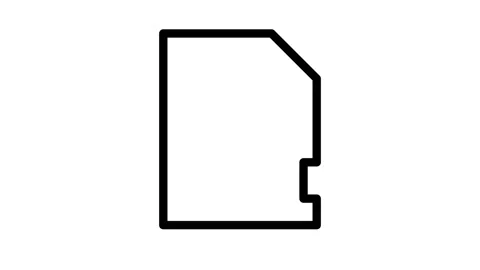 A small memory card, designed for data storage and transfer in electronic d.. 動画素材 334766347