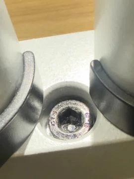 Small Metal Hardware Fitting Close Up Stock Photos