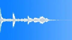 Small Metal Item Falls On Tiled Floor - Bright Metallic Clang - Foley Sound Effect