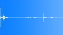 Small Metal Item Falls On Tiled Floor, Rolling and Comes to Rest Sound Effect