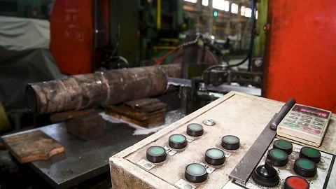 Small metallurgy. Production of high-temperature pipes Stock Footage 205062502