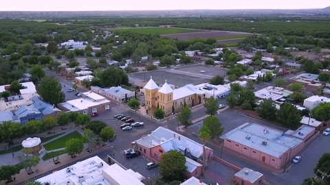 Small Mexican plaza up close Stock Footage 146239453