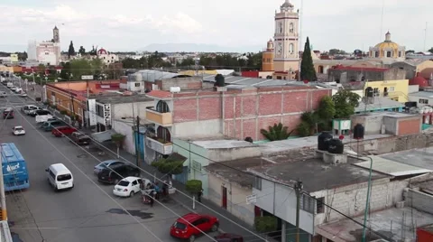Small Mexican Town - High View 스톡 동영상 50248050