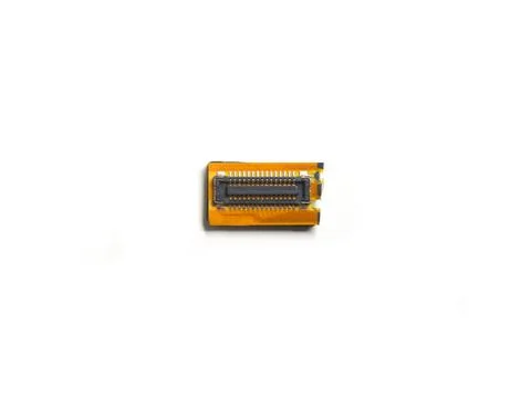 Small microcontroller of cell phone on white background Stock Photos