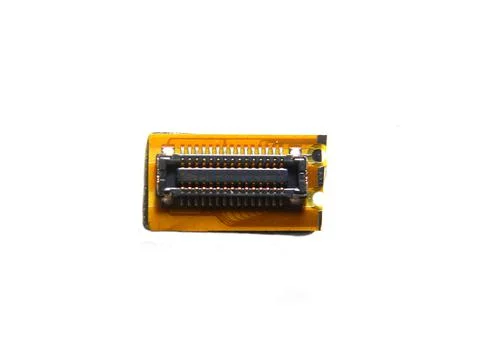 Small microcontroller of cell phone on white background Stock Photos