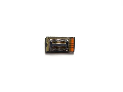 Small microcontroller of cell phone on white background Stock Photos