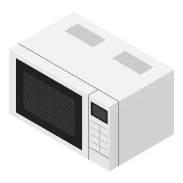 Small microwave icon, isometric style Stock-Illustration