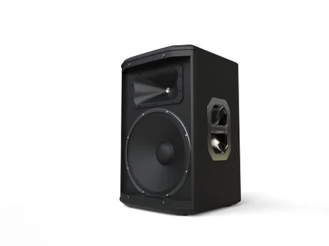 Small mid range loudspeaker - studio shot Illustrazione stock