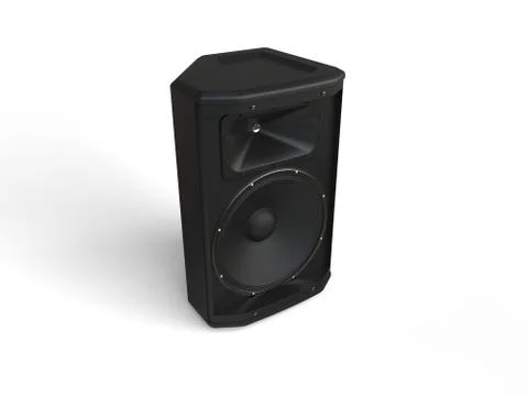 Small mid range loudspeaker - top side view Stock Illustration