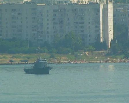 Small missile ship "Mirage" 97 Stock Footage 10742835