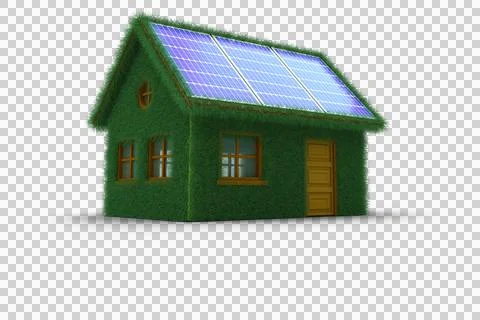 Small model of green house Stock Illustration