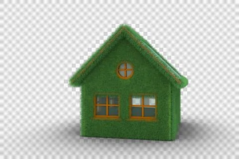 Small model of green house Stock Illustration