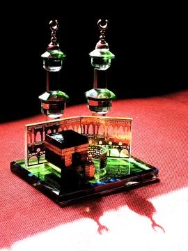 Small model of the Kaaba, the holy mosque of the Grand Mosque, Mecca Stock-Fotos