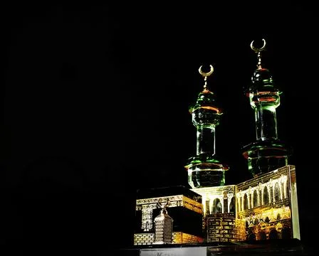 Small model of the Kaaba, the holy mosque of the Grand Mosque, Mecca Stock Photos