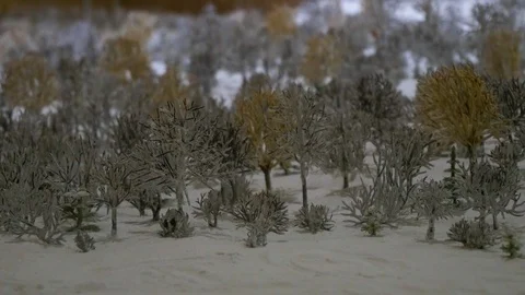 A small model of a medieval city Stock Footage 119505891