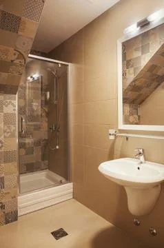 Small Modern Bathroom Stock-Fotos