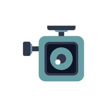 Small modern dash camera recording road traffic 스톡 일러스트