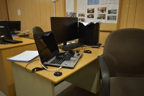 Small Modern office interior Stock Photos