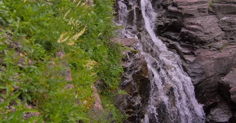 Small Montana Waterfall Stock Footage 44234433