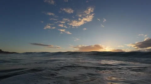 Small morning wave Stock Footage 274344448