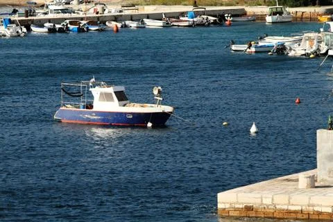 Small motorboat Foto stock