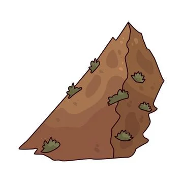 Small mountain illustration Stock Illustration