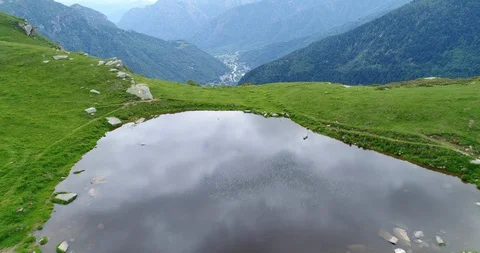 Small mountain lake Stock Footage 90839694