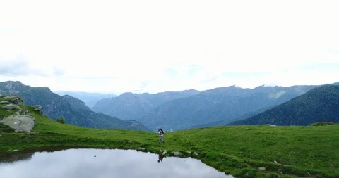 Small mountain lake Stock Footage 90839934