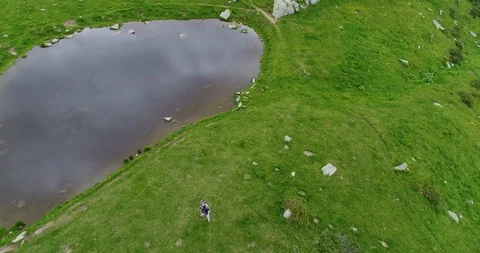 Small mountain lake Stock Footage 90839941