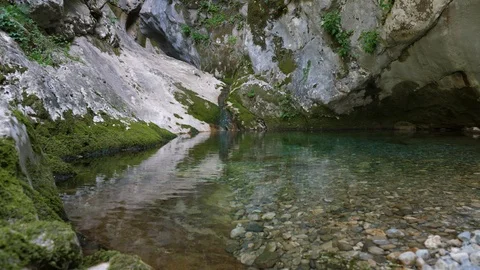 Small mountain lake Stock Footage 91198626