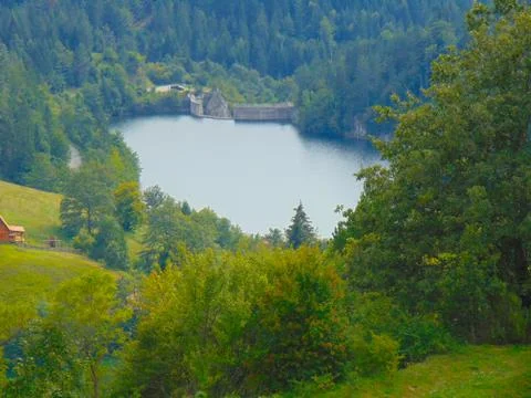Small mountain lake 写真素材