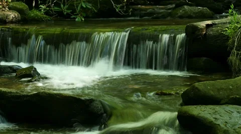 Small Mountain Stream - Timelapse Видео 38089751