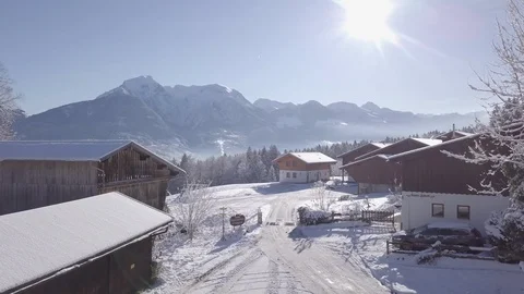 Small Mountain Village  Vídeo Stock 88706851