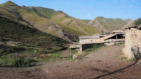 Small mountain village Stock Footage 95546079